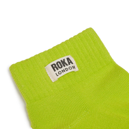 Roka Lime Organic Cotton Socks - one size