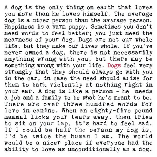Dogs Funny Quotes Card