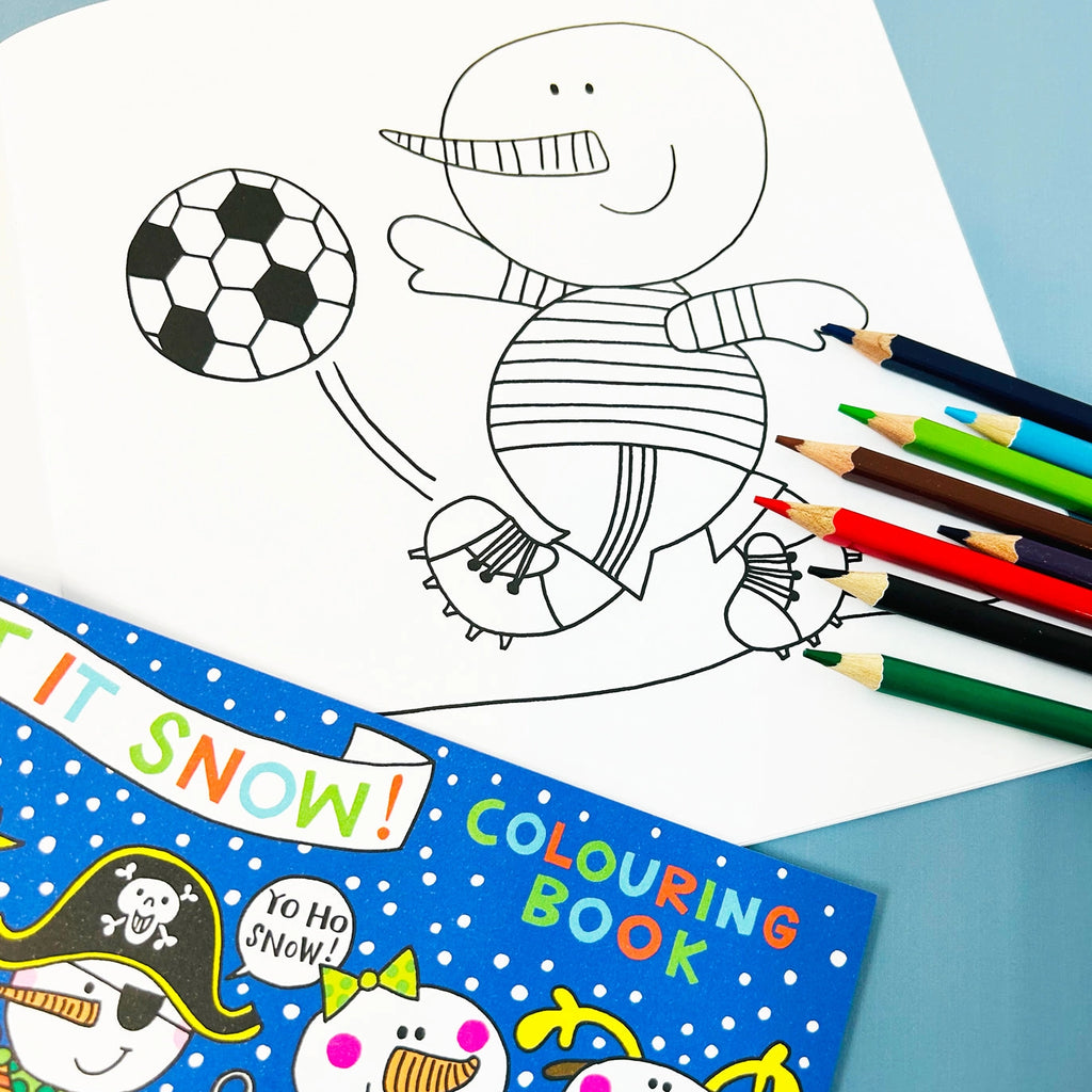 Children's Christmas Colouring Book - Let It Snow Snowman