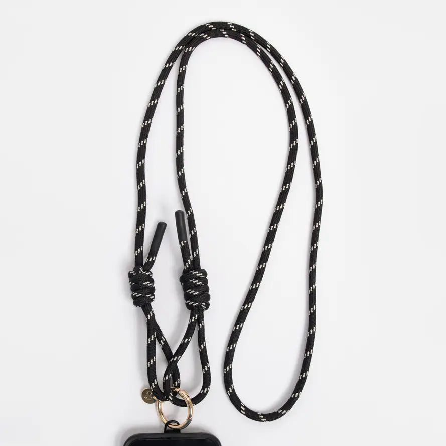 Black Cord Long Phone Strap