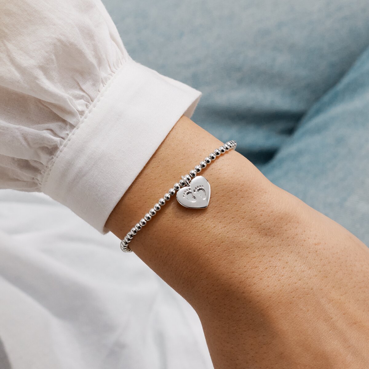 A Little 'Little Bundle Of Joy' Bracelet In Silver Plating