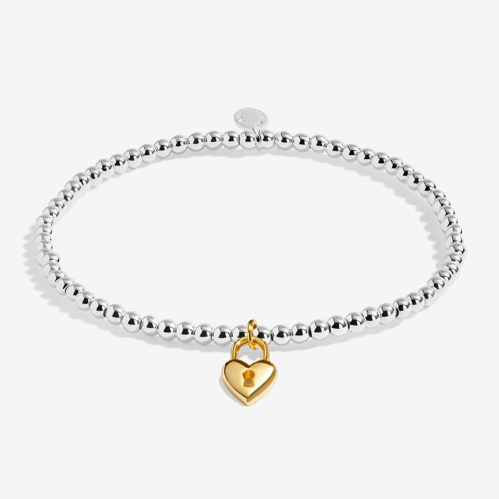 A Little 'Life Is Tough But So Are You' Bracelet In Silver and Gold Plating