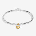 A Little 'Life Is Tough But So Are You' Bracelet In Silver and Gold Plating