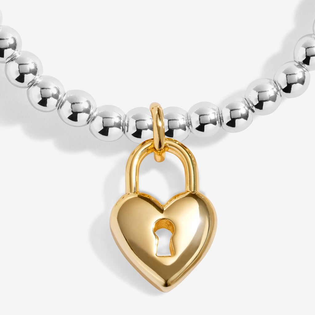 A Little 'Life Is Tough But So Are You' Bracelet In Silver and Gold Plating