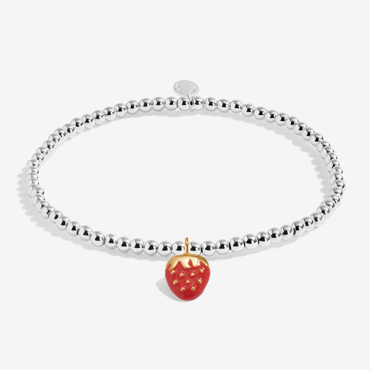 A Little Vibes 'So Berry Loved' Bracelet In Silver And Gold Plating