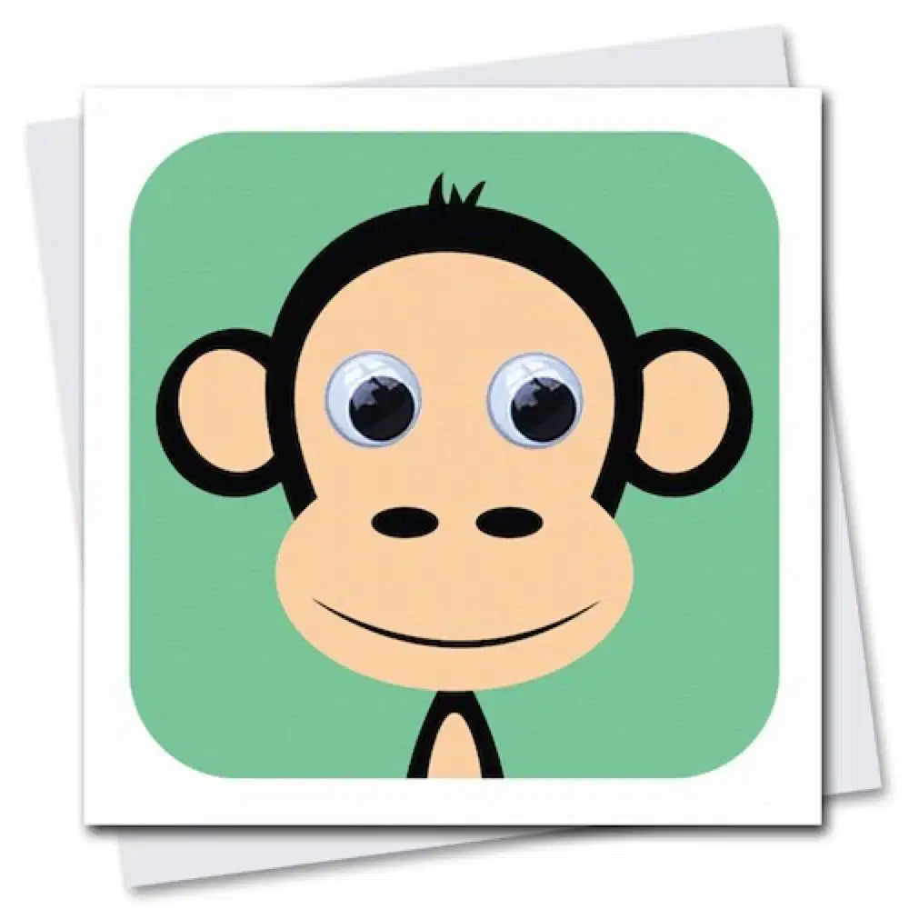 Charlie Chimp - Googly Eyes Card