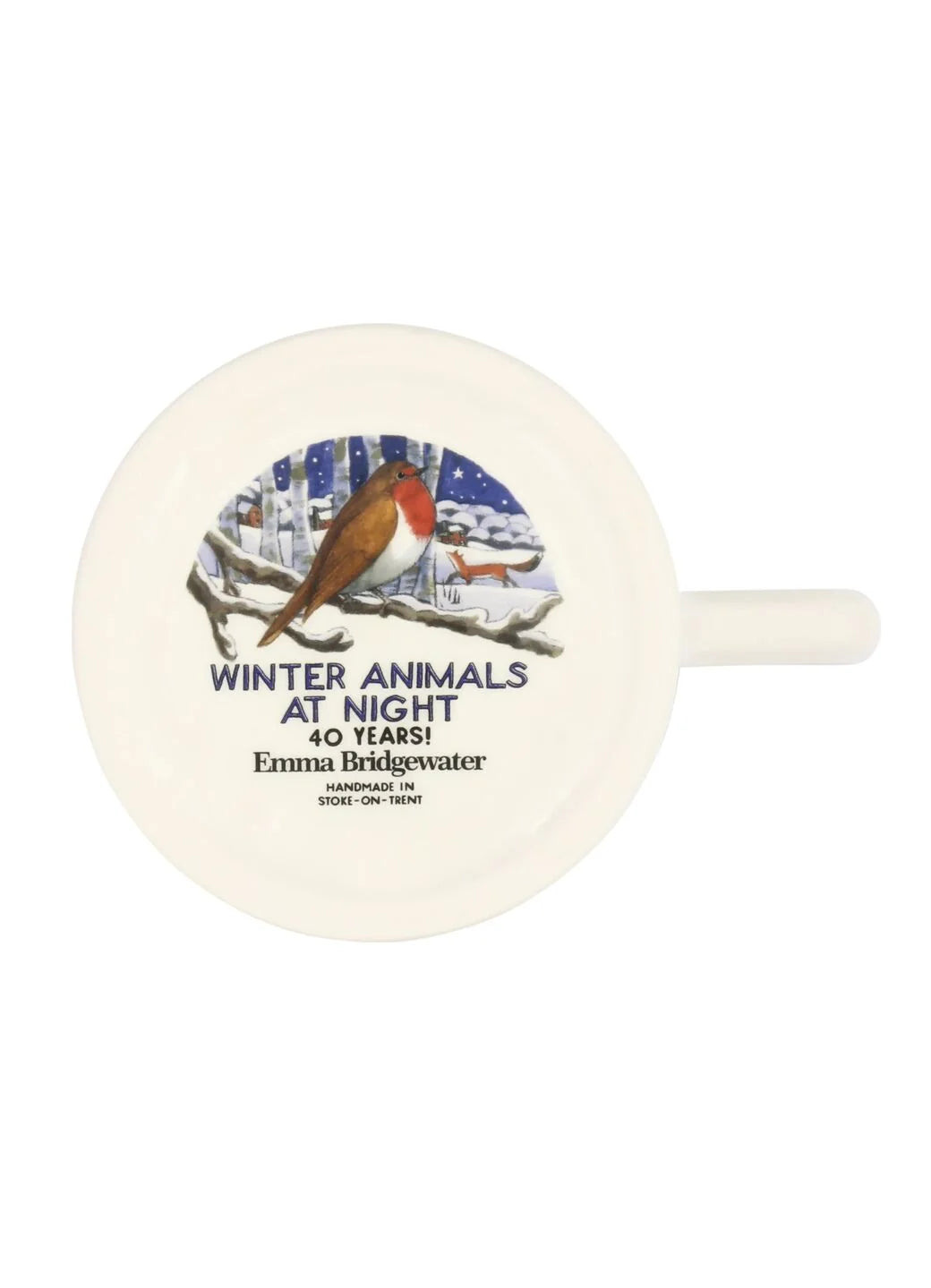 Emma Bridgewater Midnight Robin 1/2 Pint Mug
