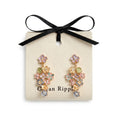 14ct Gold Plated Pastel Garden Cascade Earrings
