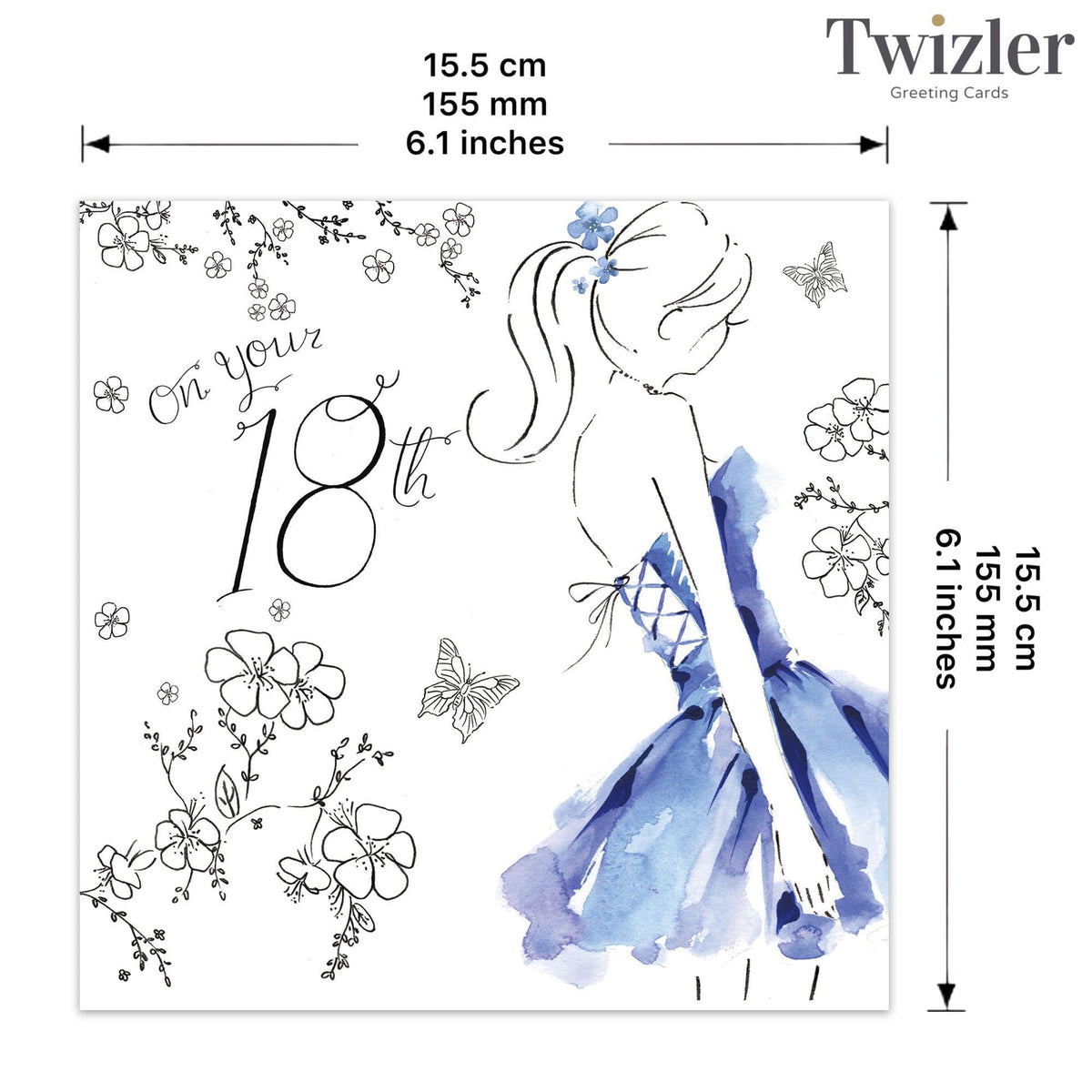 18th Birthday Card for her