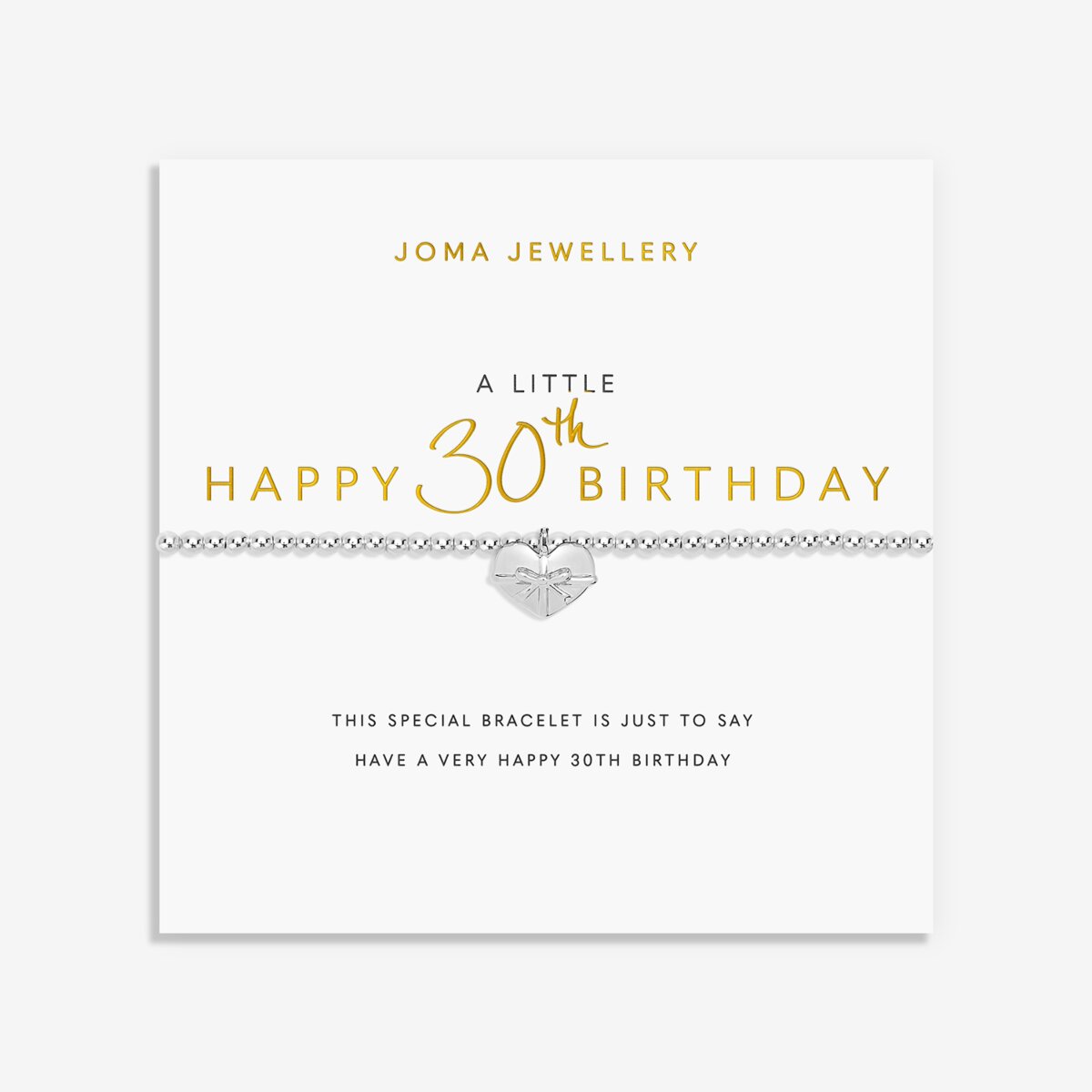 A Little Happy 30th Birthday Bracelet