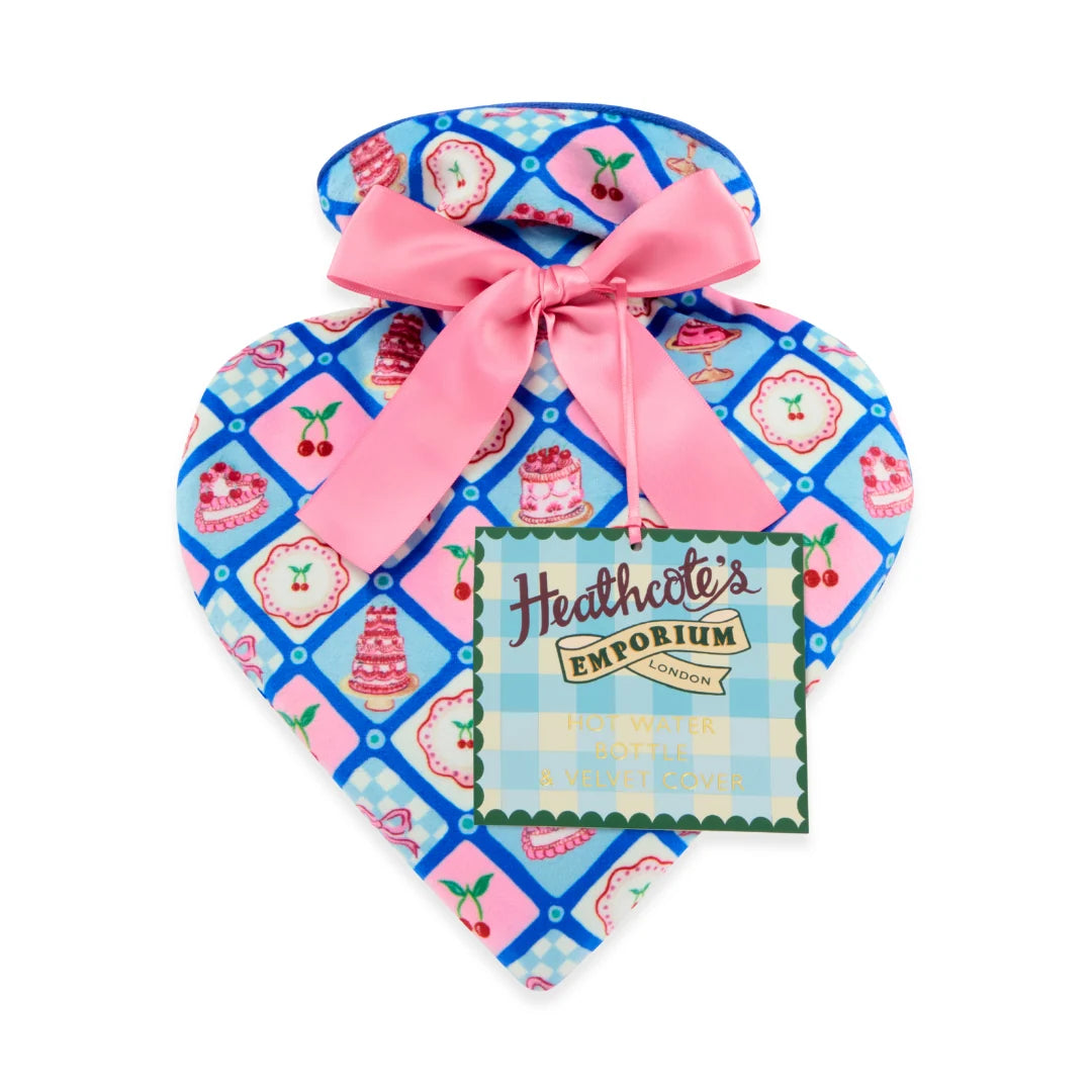 Heart Shaped Velvet Hot Water Bottle