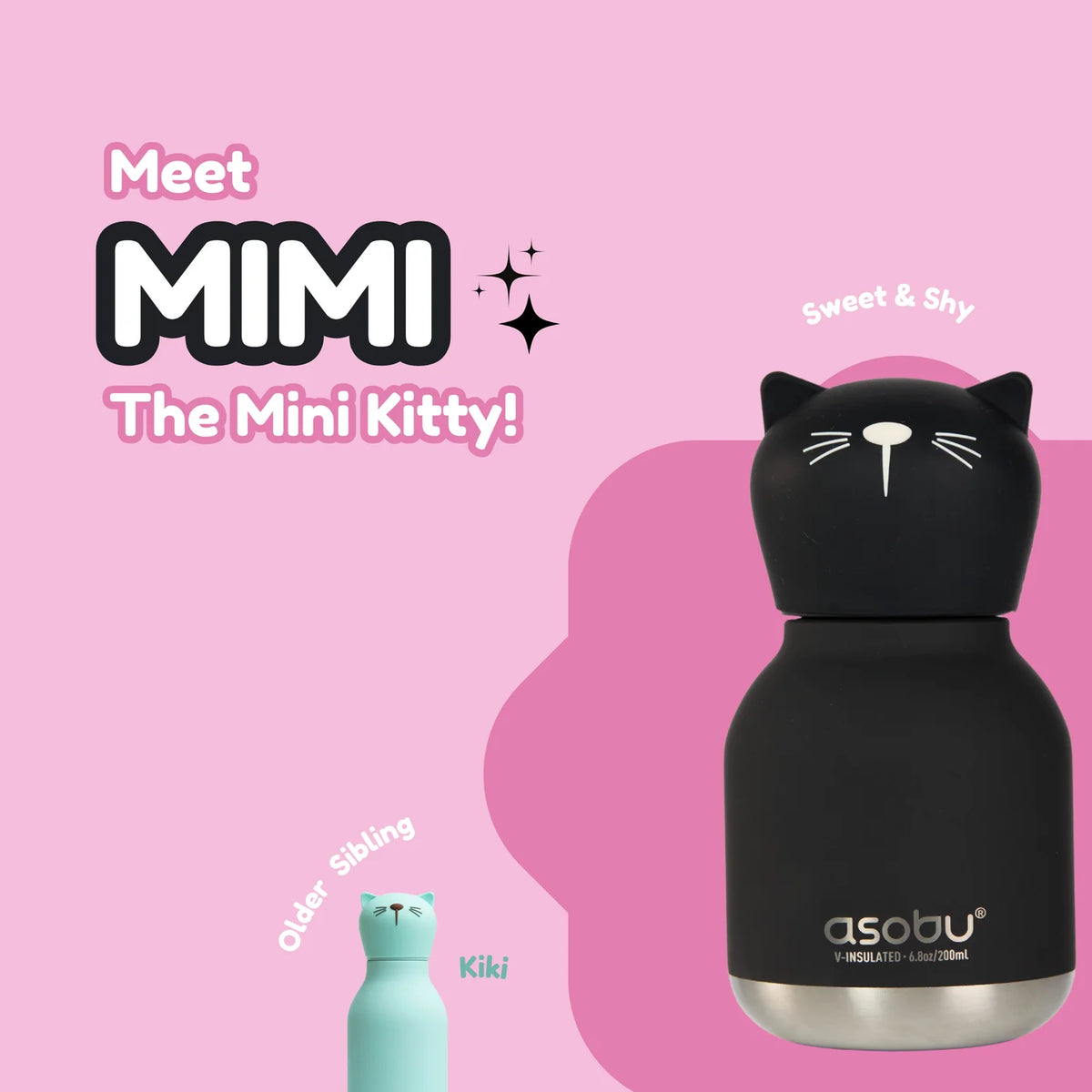 Mini Kitty Bestie Bottle - Asobu
