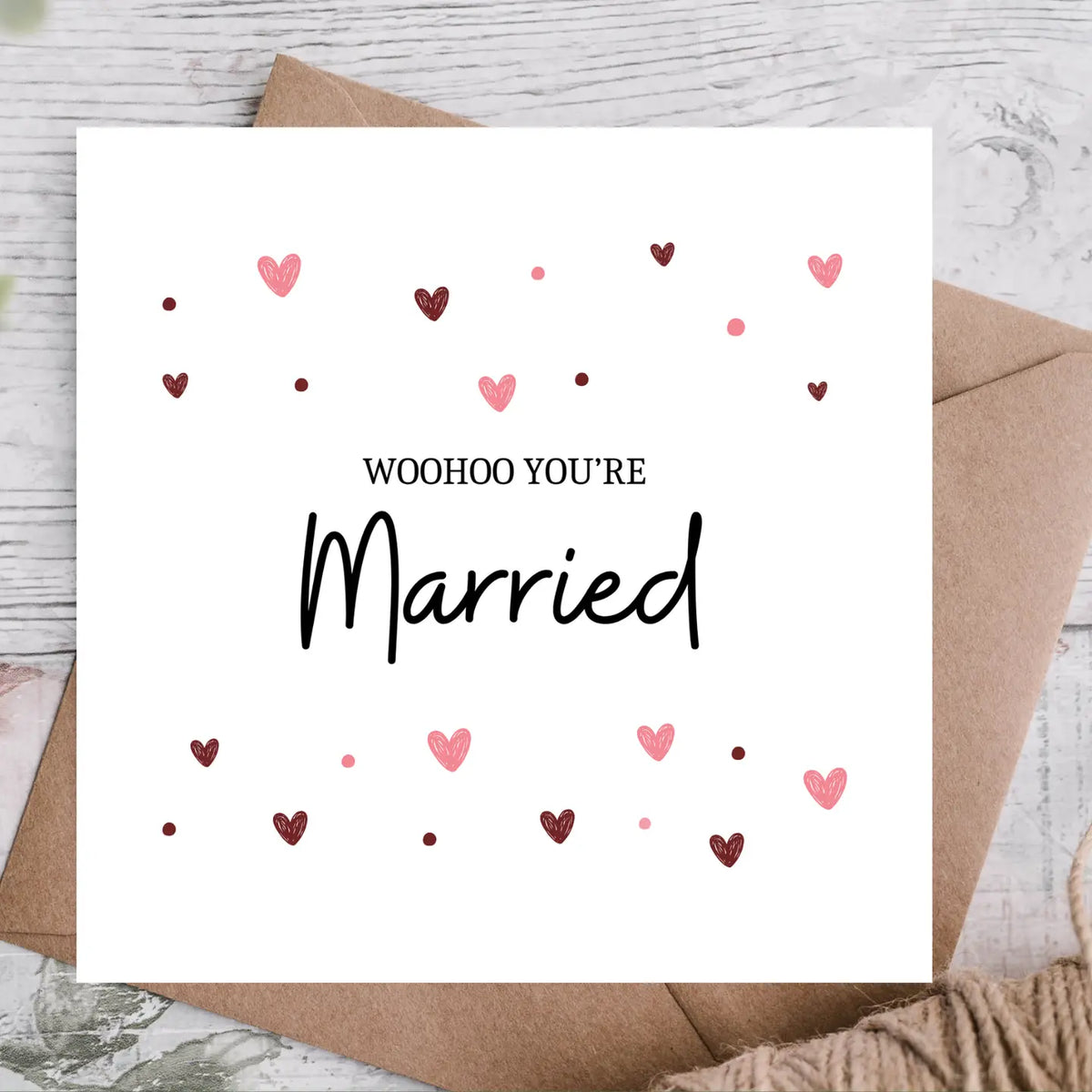 Woohoo You’Re Married Card | Wedding Card