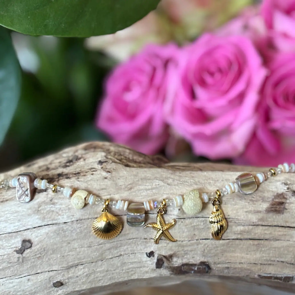 18ct Gold Plated Shell Bracelet