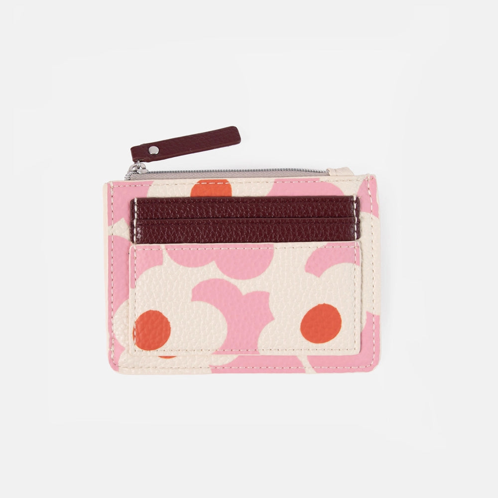 Pink/Orange Flower Short Patch Purse