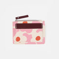 Pink/Orange Flower Short Patch Purse