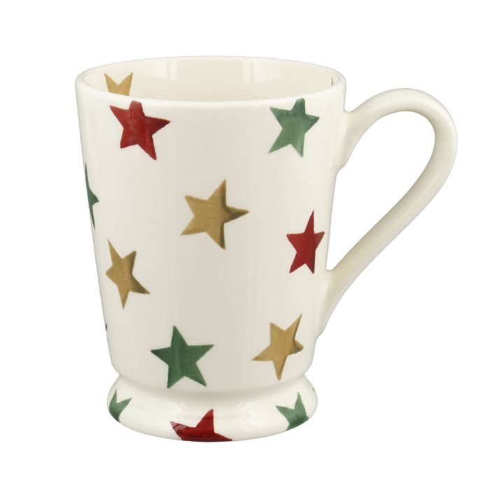 Emma Bridgewater Red, Green & Gold Stars Cocoa Mug
