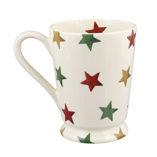 Emma Bridgewater Red, Green & Gold Stars Cocoa Mug