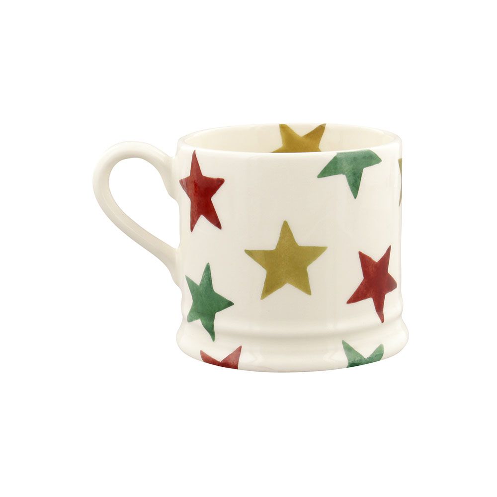 Emma Bridgewater Red Green & Gold Star Small Mug