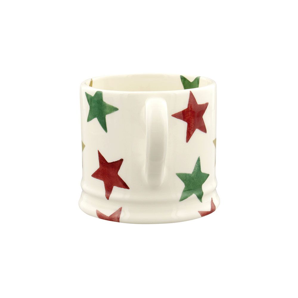 Emma Bridgewater Red Green & Gold Star Small Mug