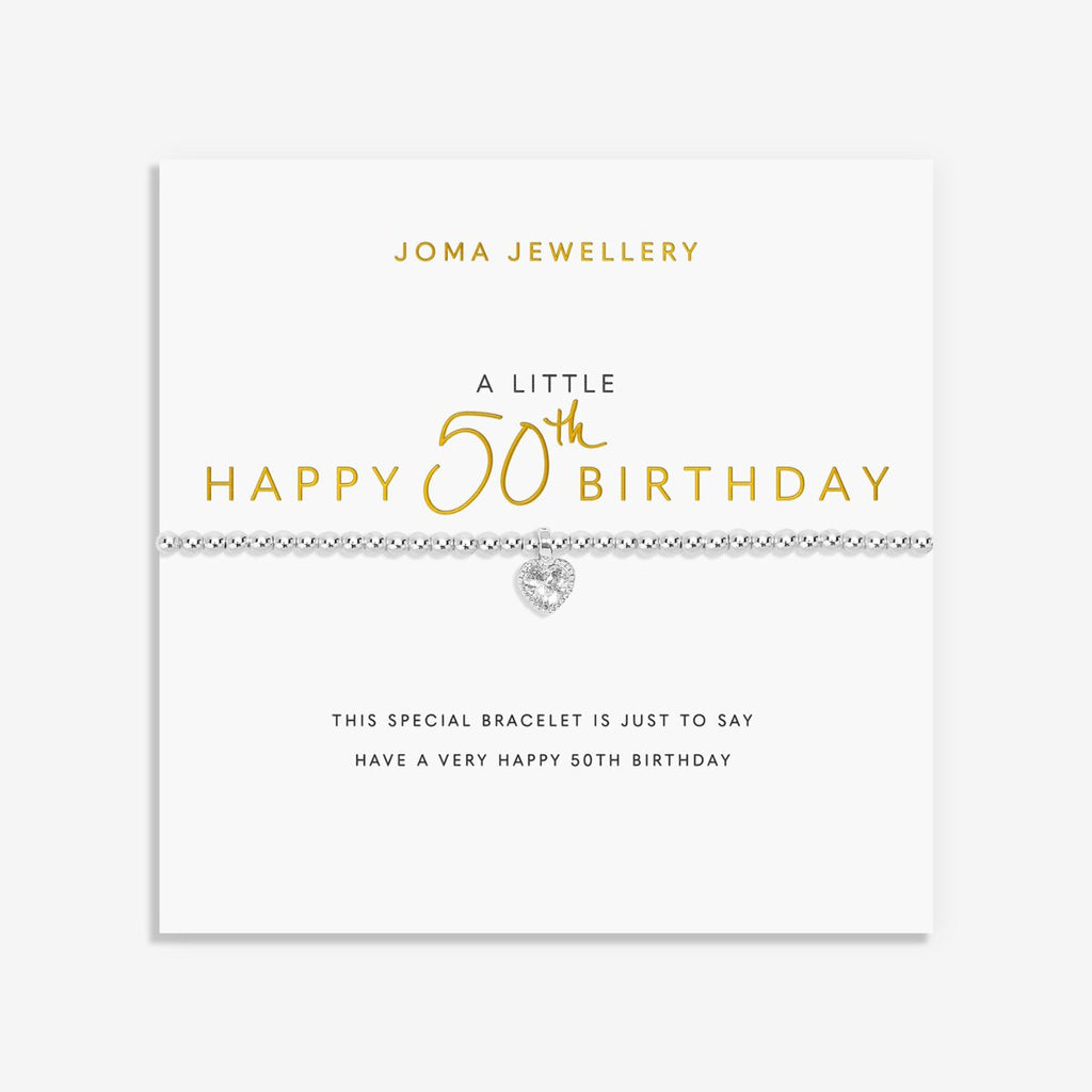 A Little Happy 50th Birthday Bracelet