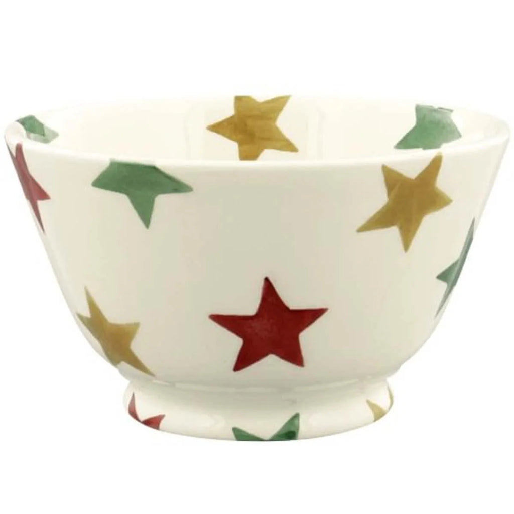Emma Bridgewater Red Green & Gold Star Small Old Bowl