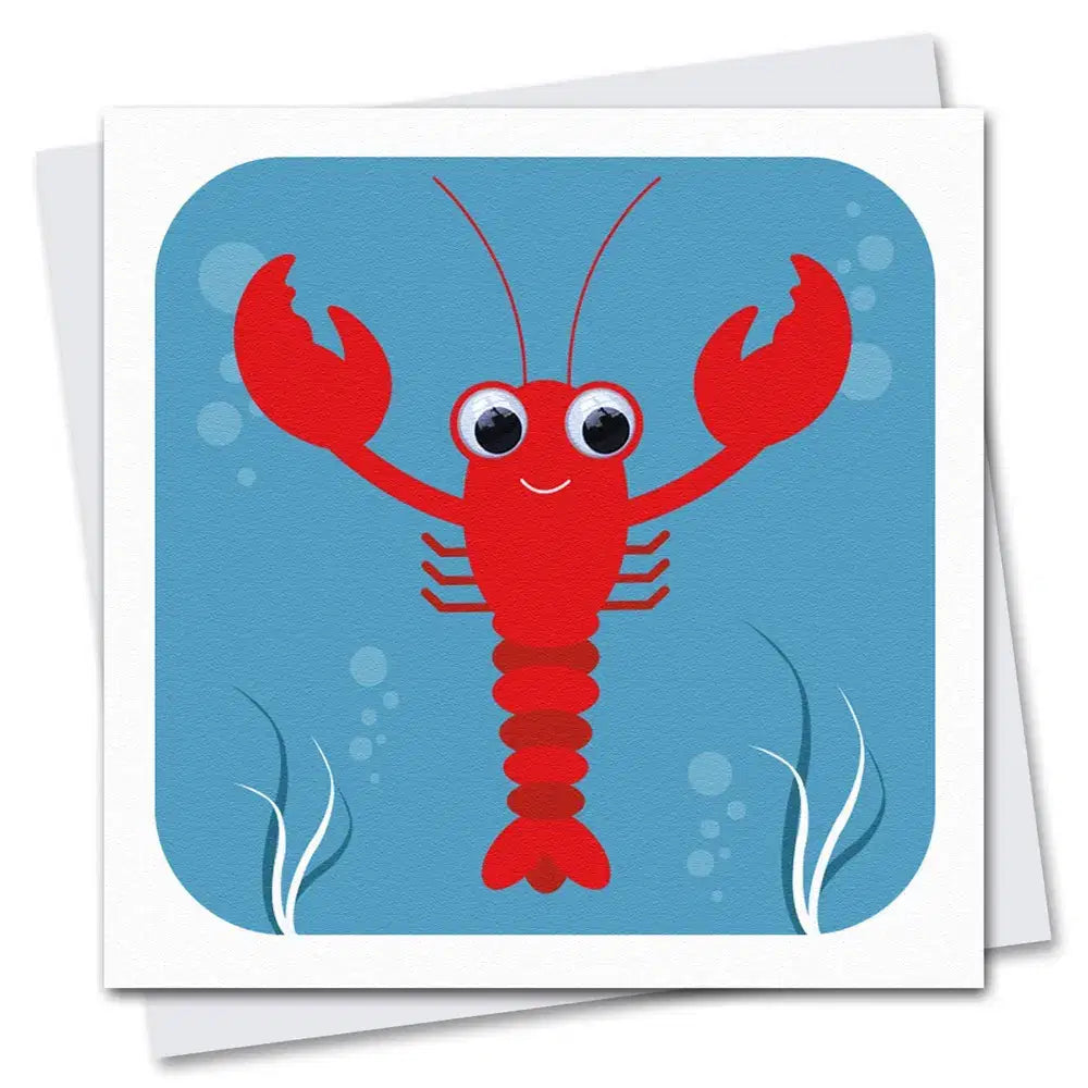 Larry Lobster - Googly Eyes Card