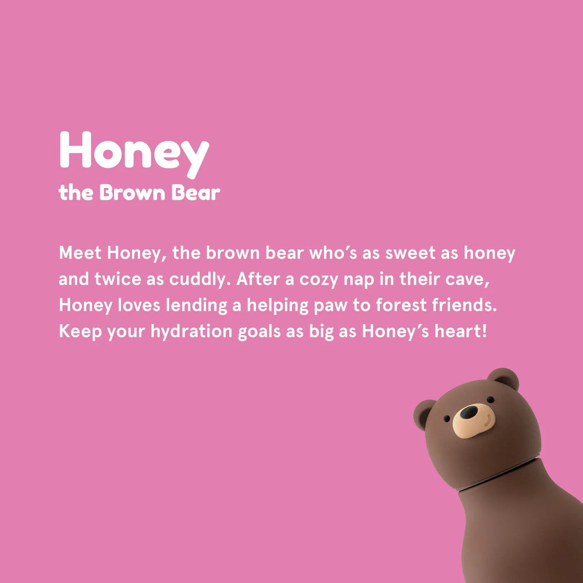 Brown Bear Bestie Bottle - Asobu