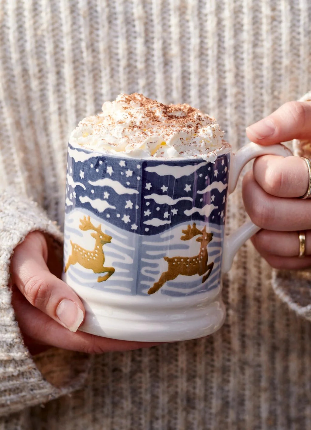 Emma Bridgewater Christmas Icons Deer 1/2 Pint Mug