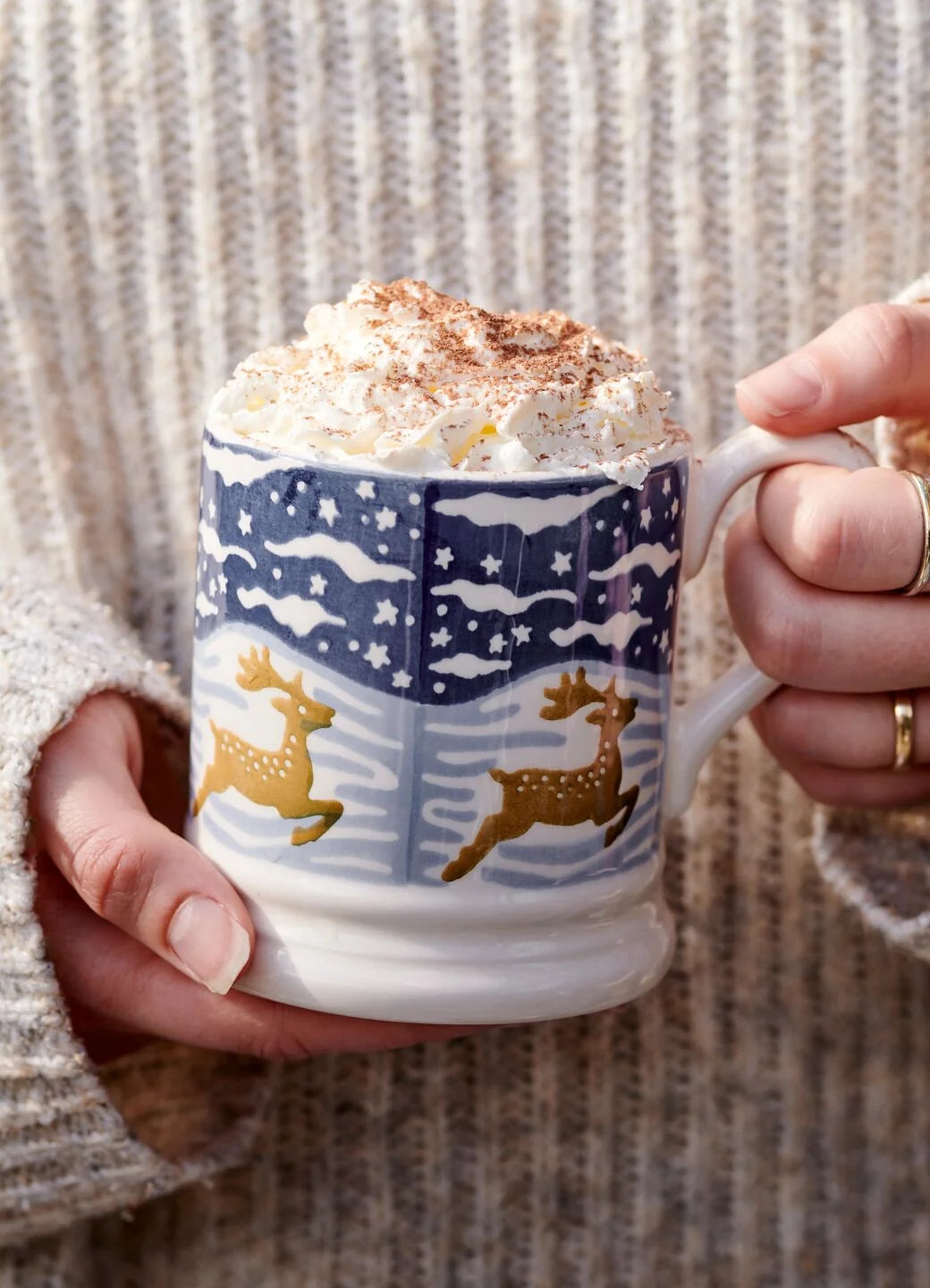 Emma Bridgewater Christmas Icons Deer 1/2 Pint Mug