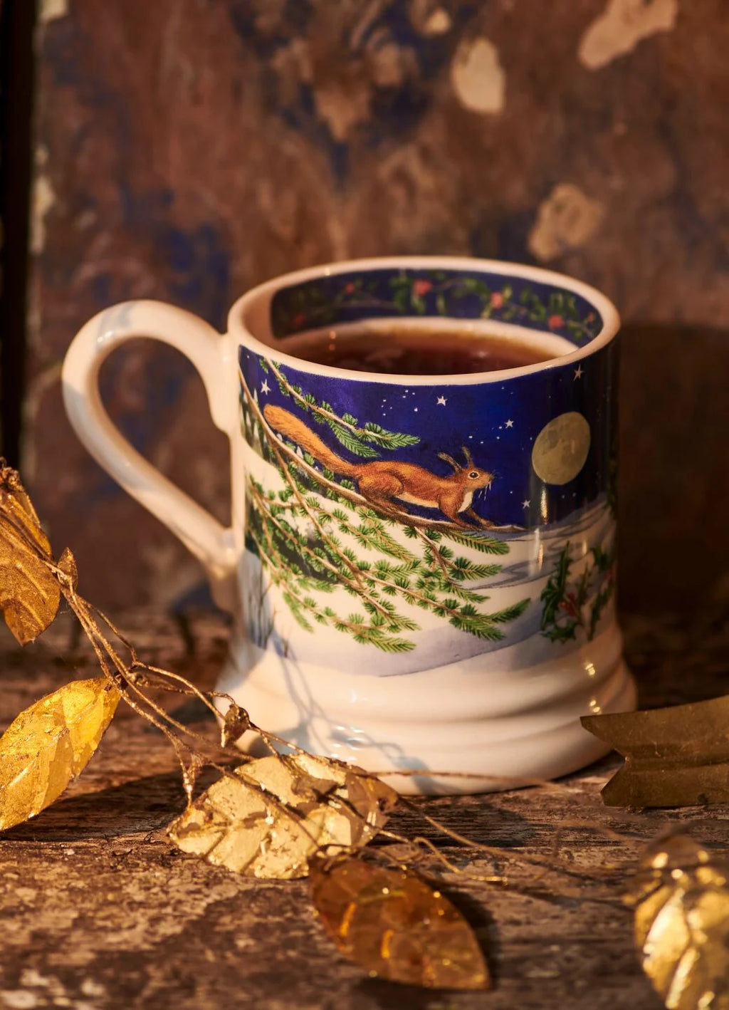 Emma Bridgewater Midnight Squirrel 1/2 Pint Mug