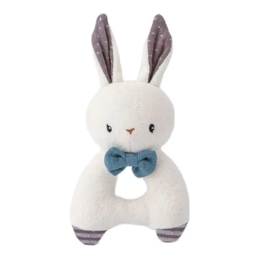 Rabbit Rattle - Blue (Organic Cotton)