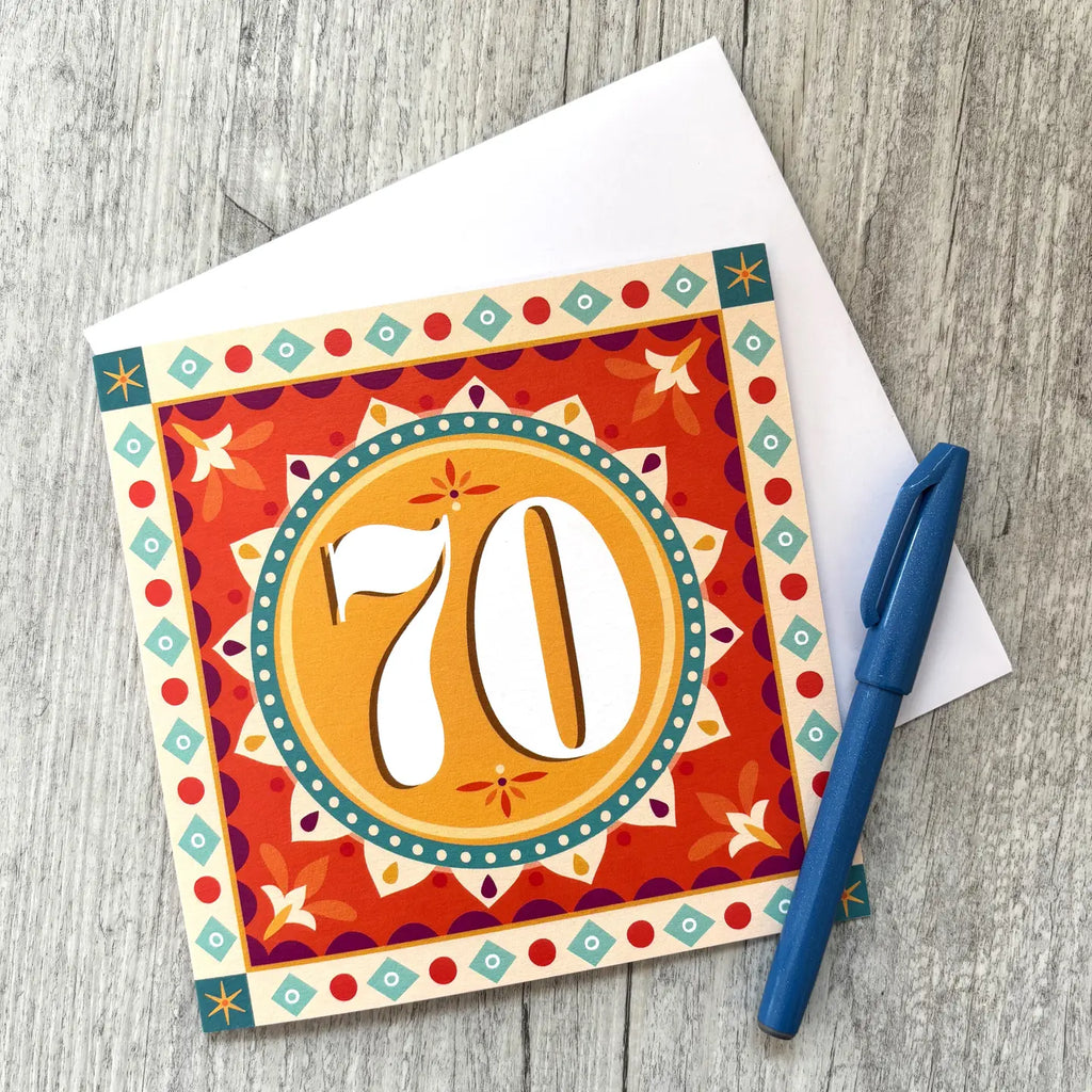 70th - Birthday Card