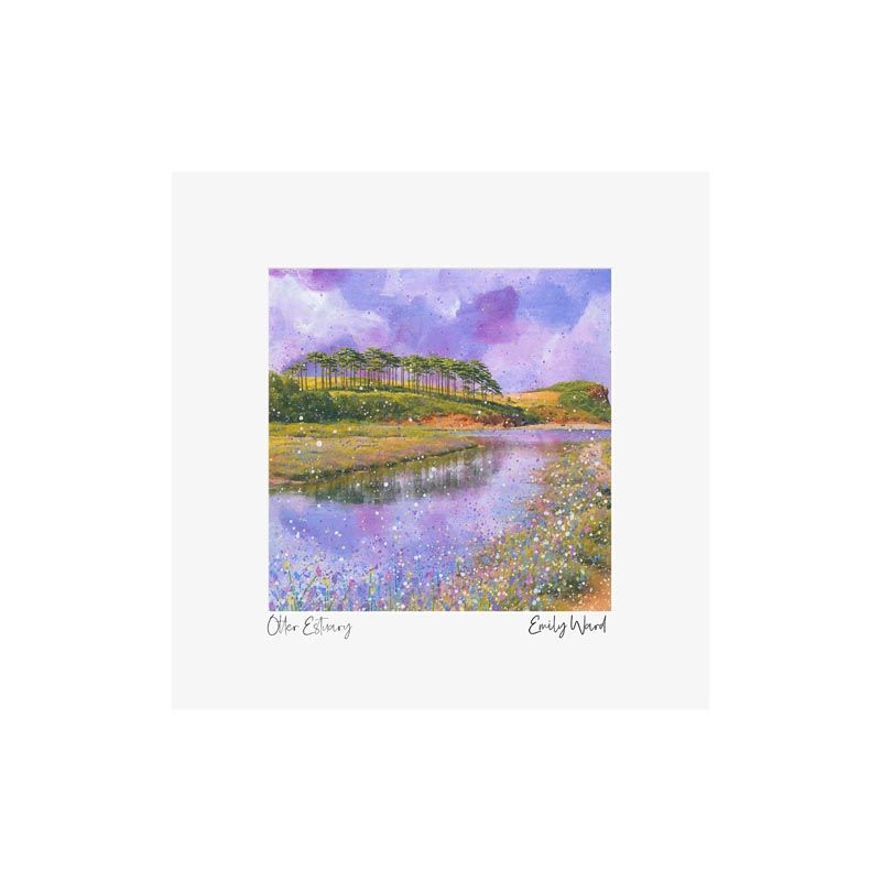 Otter Estuary, Budleigh Salterton Square Open Edition Print
