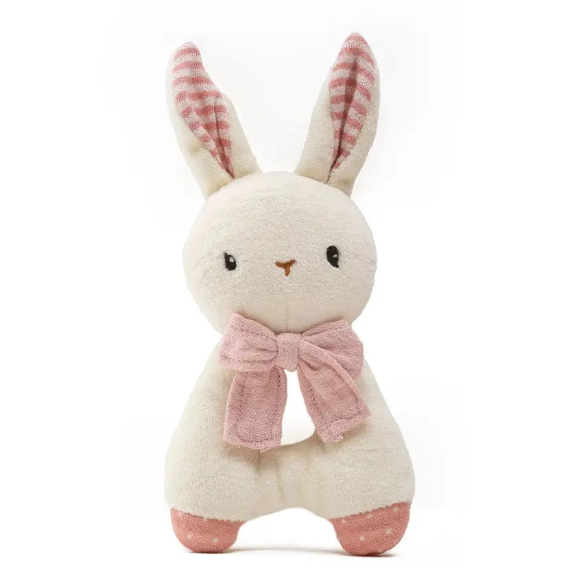 Rabbit Rattle - Pink (Organic Cotton)
