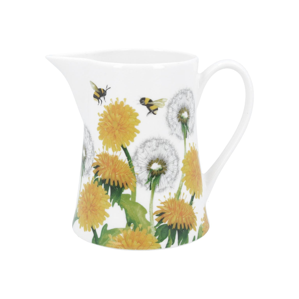 Gisela Graham Dandelion & Bee Bone Small Bone China Jug