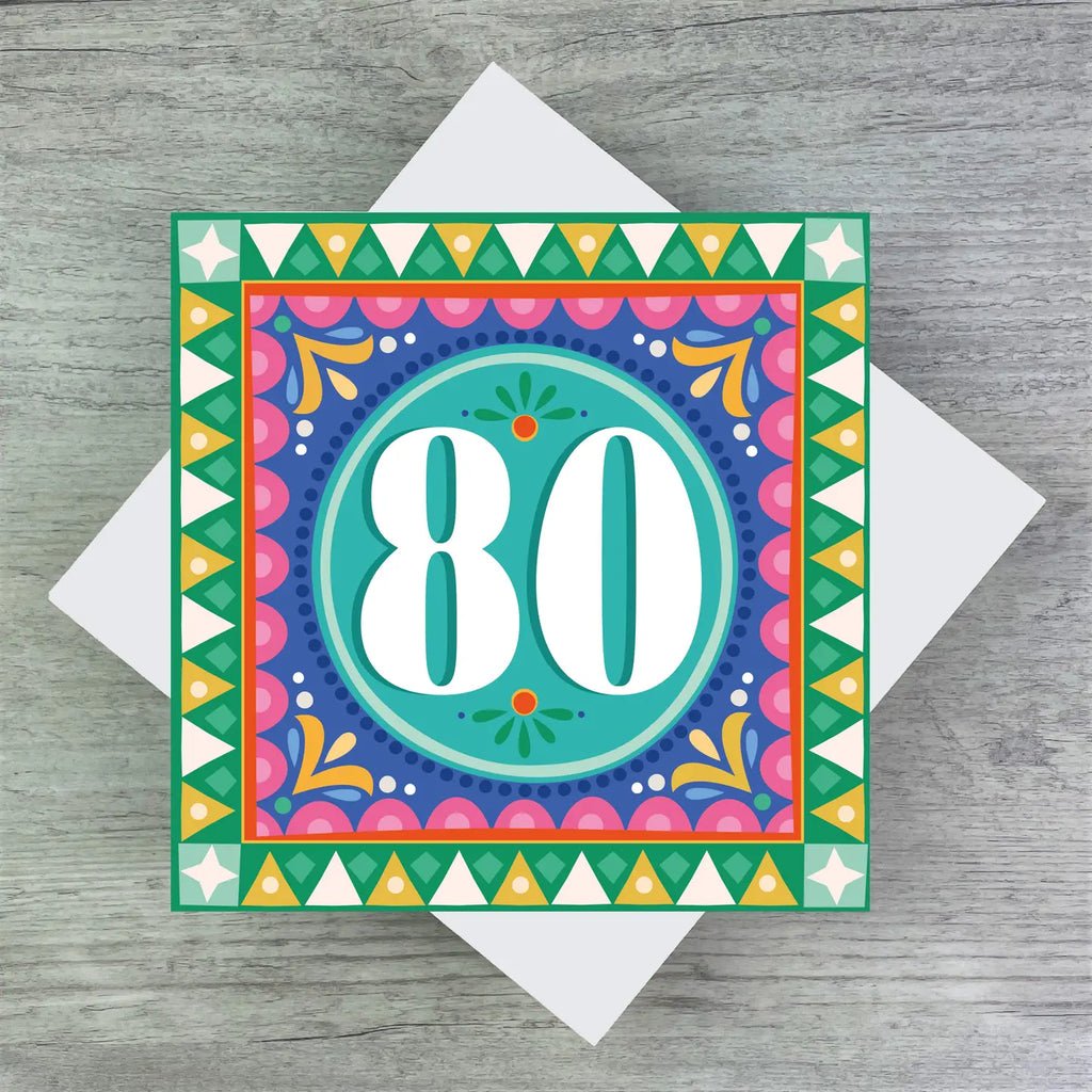 80th - Birthday Card