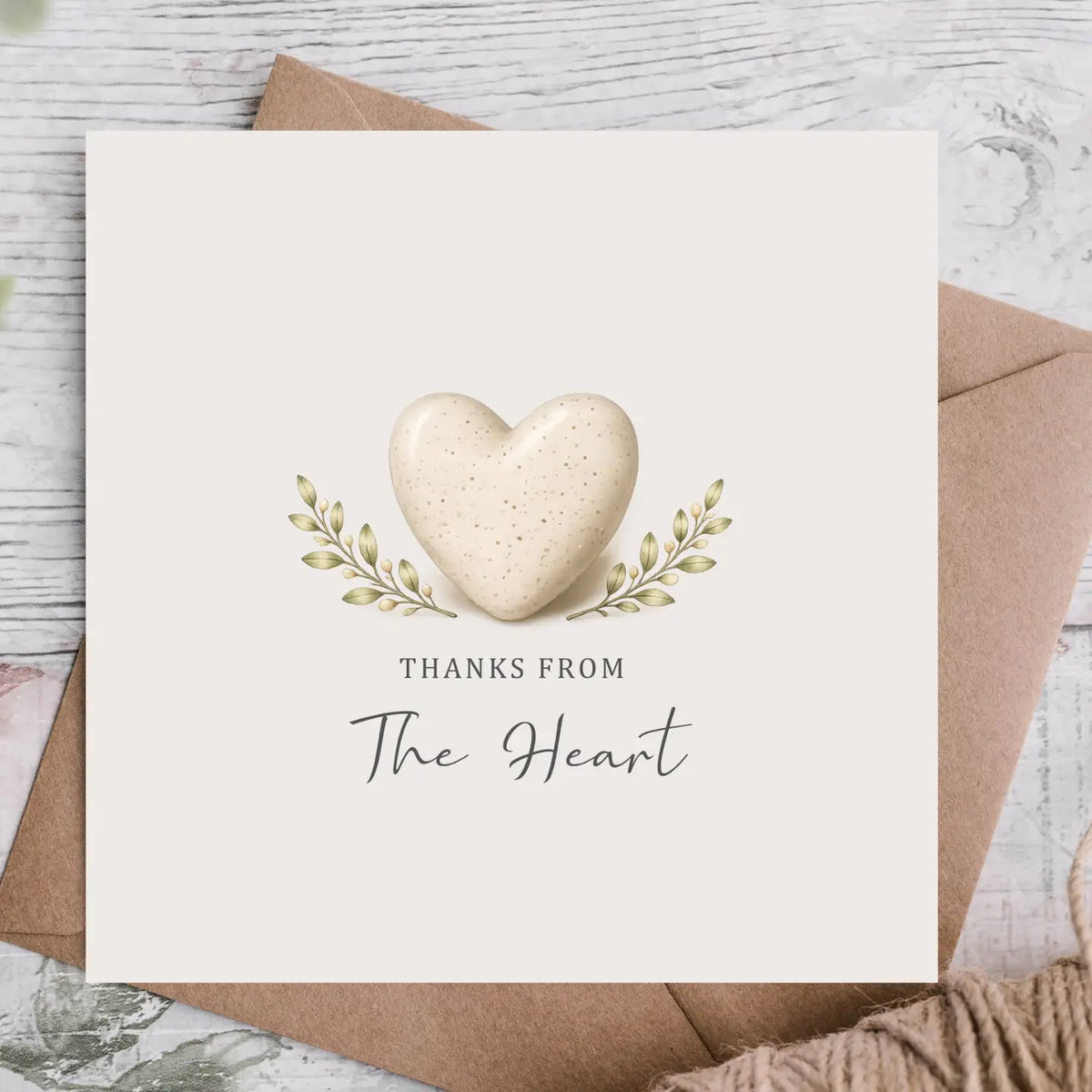 Thank You From The Heart - Card