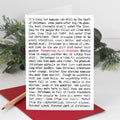 Remembering You At Christmas Card, Missing A Loved One - Wordy Card