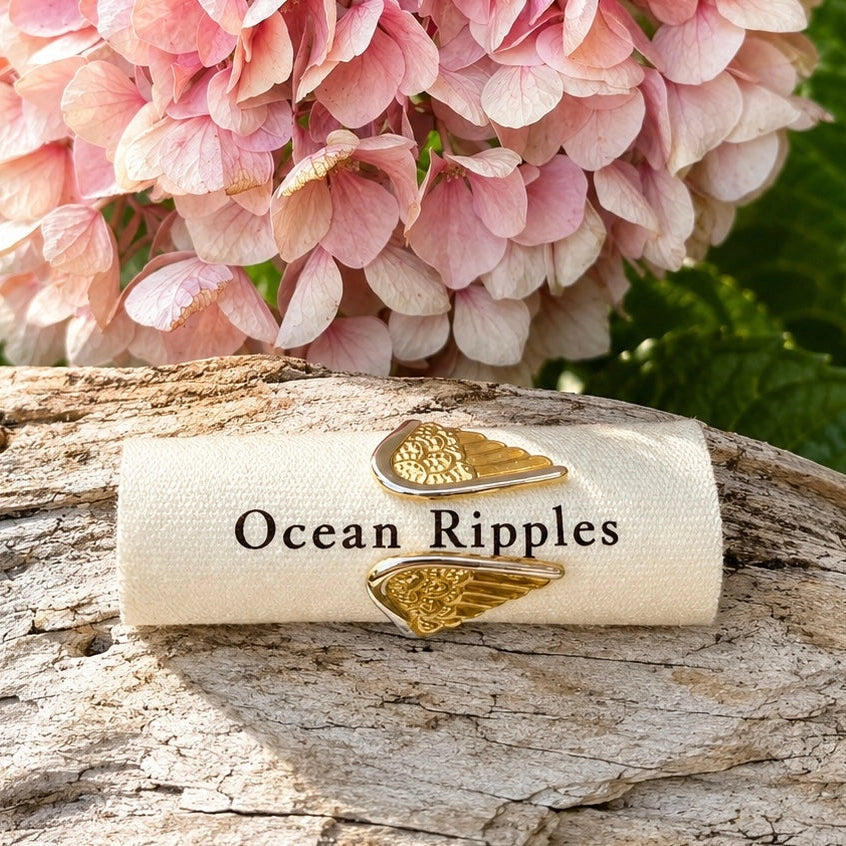 18ct Gold Plated Angel Wings Ring
