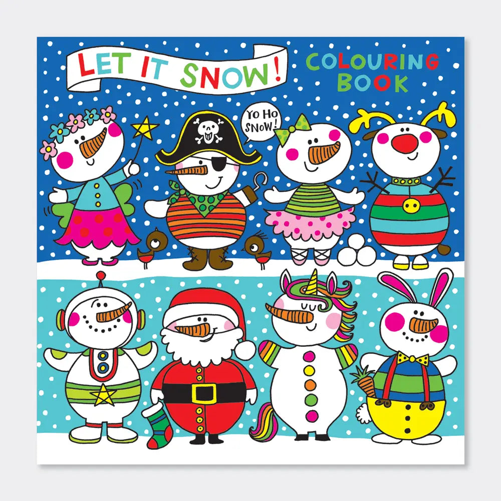 Children's Christmas Colouring Book - Let It Snow Snowman