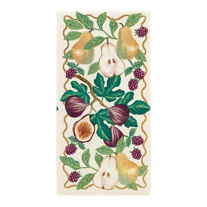 Autumnal Fruit Long Lunch Paper Napkins