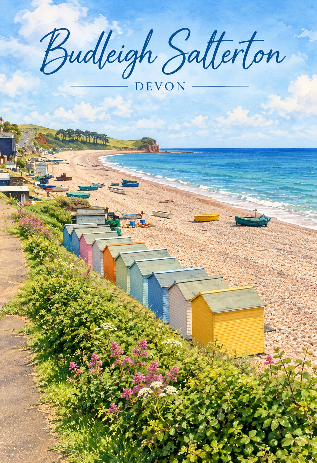 Budleigh Salterton Everyday Beach - Card