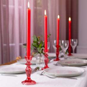 Red Straight Dinner Candles