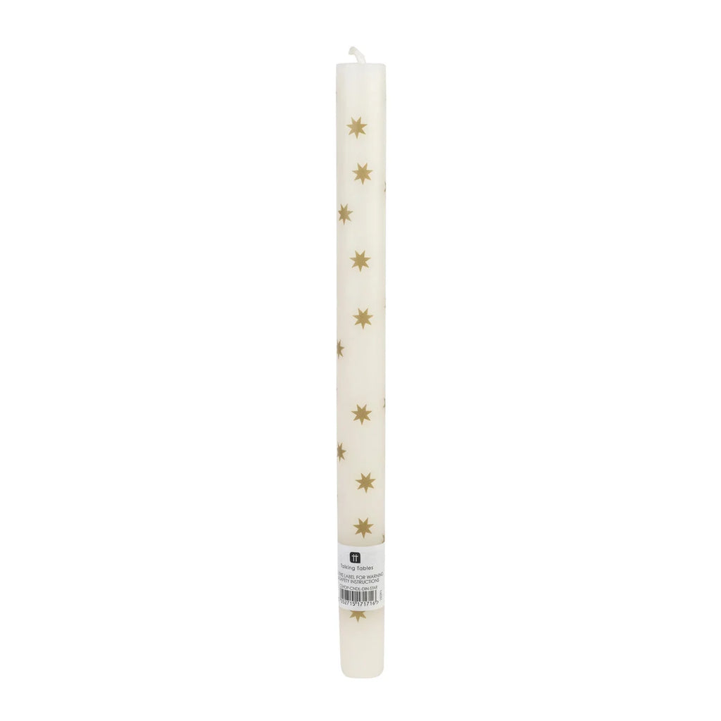 Gold Star Straight Dinner Candles