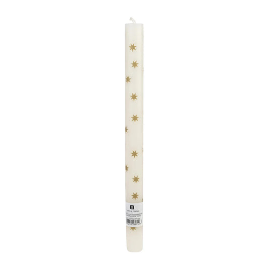 Gold Star Straight Dinner Candles