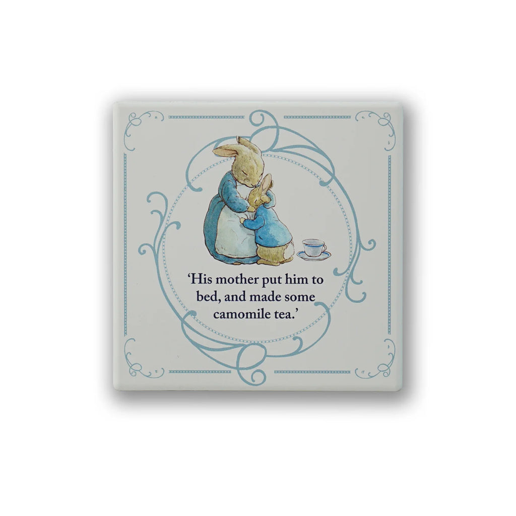 Peter Rabbit Mother's Hug Ceramic Coaster