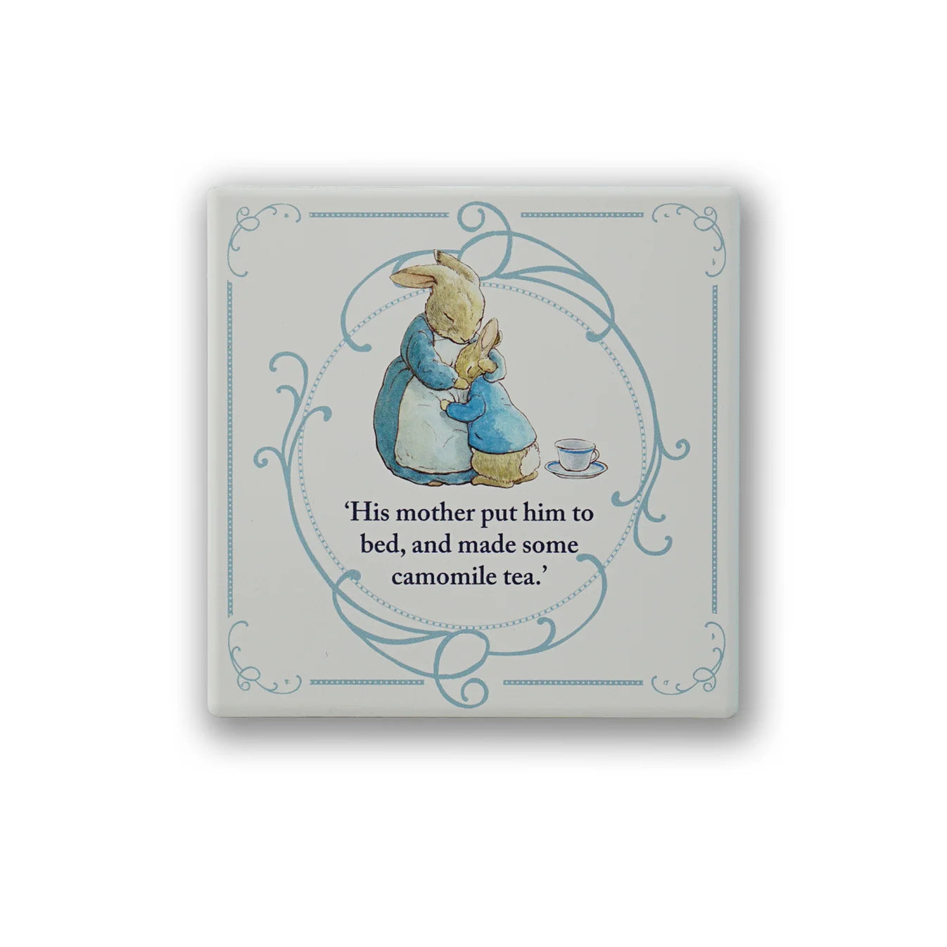 Peter Rabbit Mother's Hug Ceramic Coaster