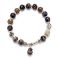 Ceramic Beads Bracelet with Charm - Dusk