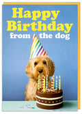 Happy Birthday from the Dog - Card